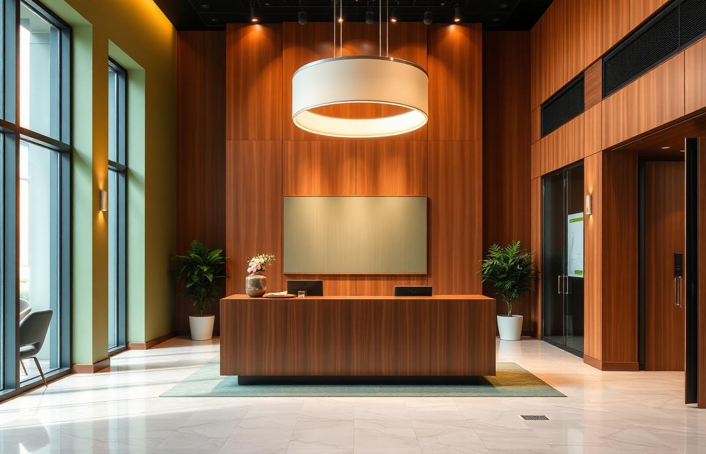Reception & Office by Interiors Visakha